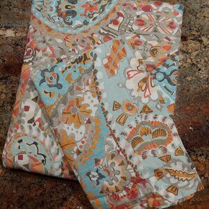 2pc Pottery Barn Paloma Paisley Organic Cotton Duvet & Sham 86x86